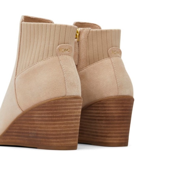 TOMS Suede Wedge Bootie - Picture 6 of 11